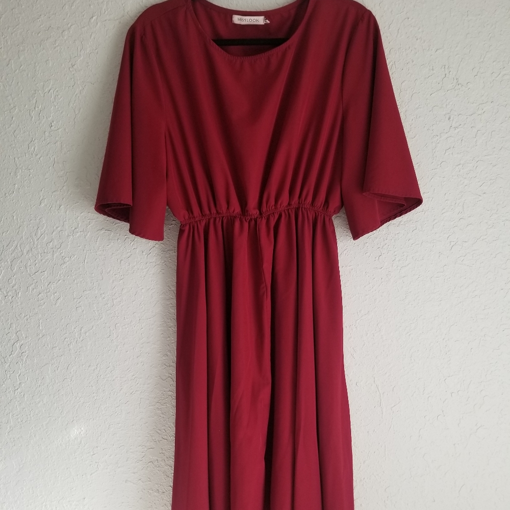 High Waist A-Line Dress
